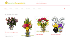 Desktop Screenshot of cancunflowershop.com